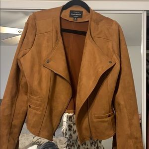 Carmel colored Biker suede jacket